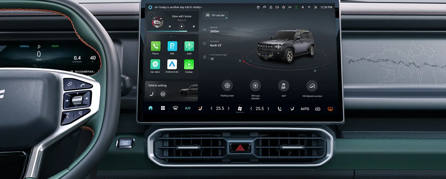 Écran central de commande de 15,6" SUV Chinois Maroc